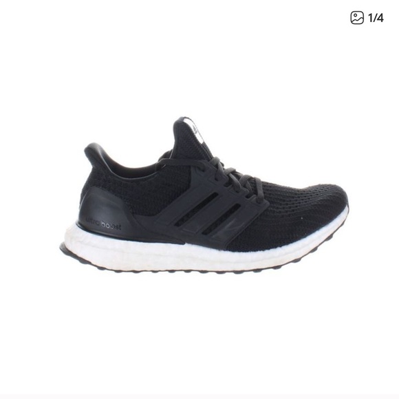 Adidas Womens Ultra Boost Black Running Shoes Size 7 - Picture 1 of 8